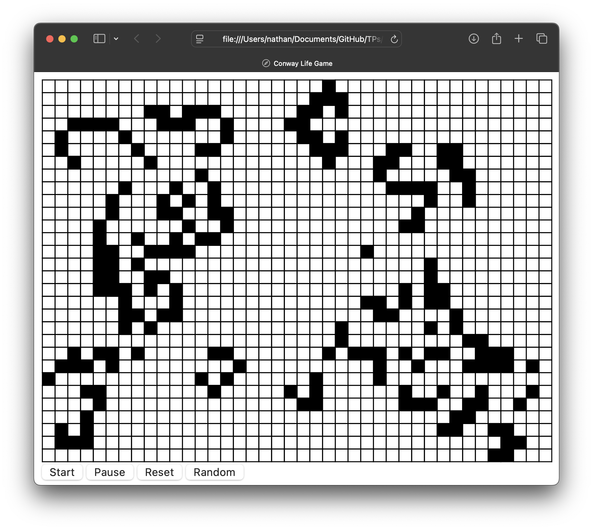 Jeu de la vie - Capture 1